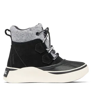Śniegowce Sorel Youth Out N About™ Iv Chillz Wp 2101321010 Czarny - Buty dla chłopców - miniaturka - grafika 1