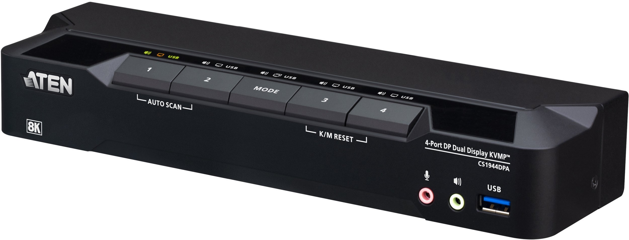 Przełącznik Aten *4-Port USB 3.0 8K DP Dual Display KVMP Switch 4711581520554