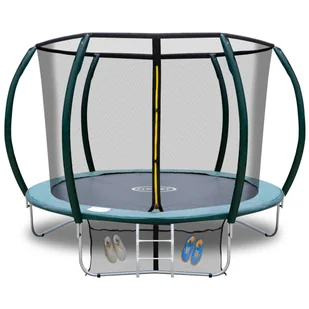 TRAMPOLINA OGRODOWA 252CM 8FT Z SIATKĄ I DRABINKĄ - Trampoliny - miniaturka - grafika 1