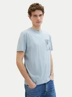 Koszulki męskie - Tom Tailor T-Shirt 1040945 Niebieski Regular Fit - miniaturka - grafika 1