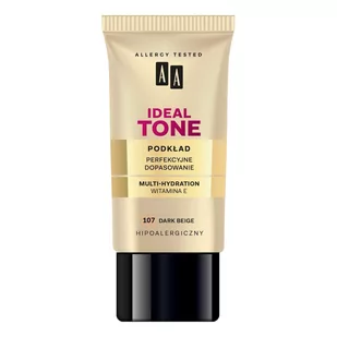 Oceanic Cosmetics podkład do twarzy dopasowujący się do cery Ideal Tone Foundation nr 107 Dark Beige 30ml Cosmetics - Podkłady do twarzy - miniaturka - grafika 1
