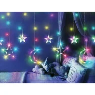 Oświetlenie świąteczne - Kurtyna multikolor LED gwiazdki i księżyce 3 m - miniaturka - grafika 1