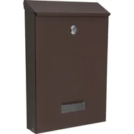 Skrzynki na listy - Skrzynka na listy FLAVIO A4 brąz mat - miniaturka - grafika 1