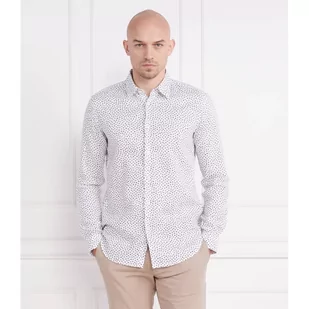BOSS Lniana koszula Roger_F | Slim Fit - Koszule męskie - miniaturka - grafika 1