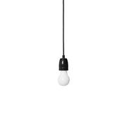 Lampy sufitowe - Loft Ceramic czarna ceramiczna lampa wisząca z czarnym przewodem Kolorowe Kable - miniaturka - grafika 1