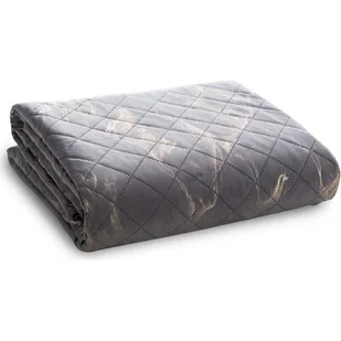 Narzuta EUROFIRANY D91 Luiz 6 220 x 240 cm Stalowo-złoty - Narzuty - miniaturka - grafika 1