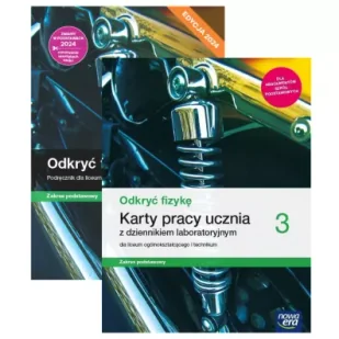 Odkryć fizykę 3. Podręcznik i karty pracy ucznia z dziennikiem laboratoryjnym. Liceum ogólnokształcące i technikum. Zakres podstawowy - Podręczniki do technikum - miniaturka - grafika 1