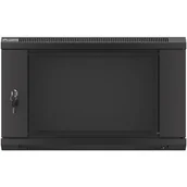 Szafy rack - Lanberg Szafa wiszący 19" 6U, 600x450, czarna FLAT PACK WF01-6406-10B - miniaturka - grafika 1