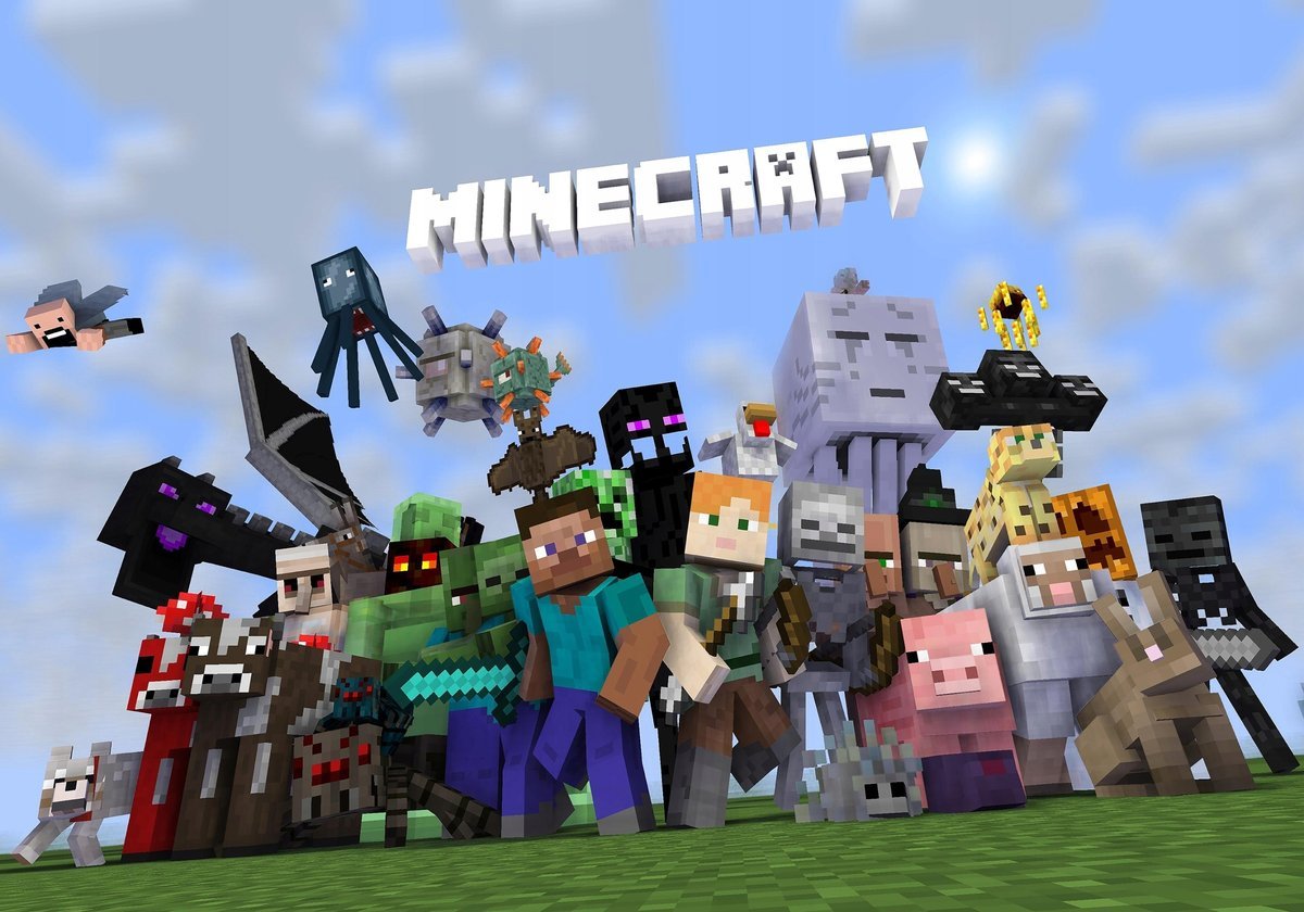 PUZZLE MINECRAFT Gra A3 252 el z Nadrukiem + IMIĘ Pudełko