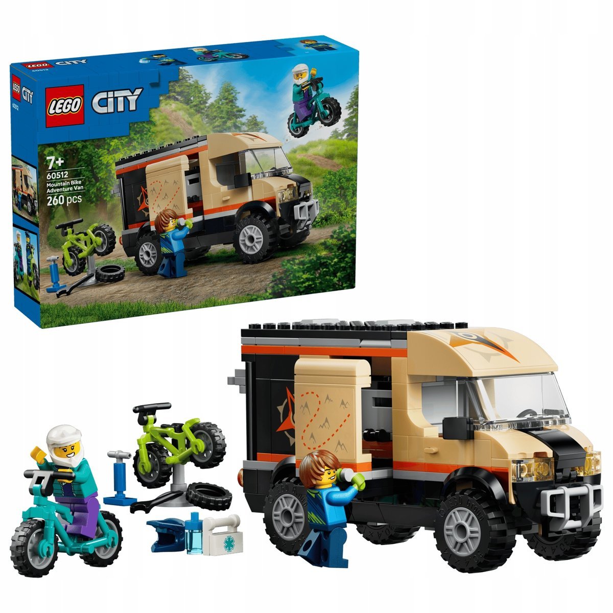 LEGO City 60512 Furgonetka z rowerami górskimi
