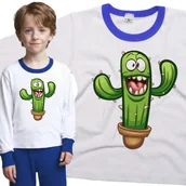 Piżamy dla dziewczynek - Piżama dziecięca Wesoły Pan Kaktus 110/116 - VoloDonum - miniaturka - grafika 1