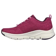 Trampki damskie - Skechers Damskie tenisówki Arch Fit, czerwone, 7 UK - miniaturka - grafika 1
