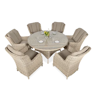 Meble z technorattanu RAVENA Beige - Meble ogrodowe - miniaturka - grafika 1