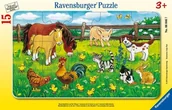 Pozostałe książki - Ravensburger Spieleverlag Bauernhoftiere (Rahmenpuzzle) - miniaturka - grafika 1