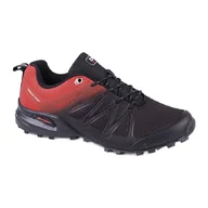 Buty sportowe męskie - Buty trekkingowe DK czarne czerwone - miniaturka - grafika 1