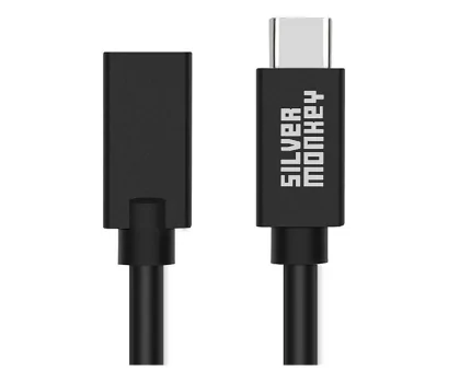 Silver Monkey Przedłużacz USB C 1m  60W, 5Gb