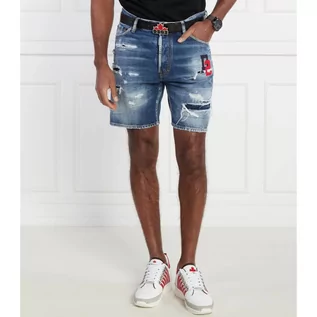 Spodenki męskie - Dsquared2 Szorty | Slim Fit | denim - grafika 1