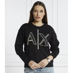 Armani Exchange Bluza | Regular Fit - Bluzy damskie - miniaturka - grafika 1