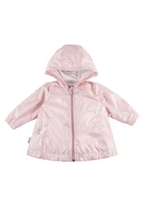 Płaszcz niemowlęcy z kapturem- różowy - Kurtki i płaszcze dla dziewczynek - miniaturka - grafika 2