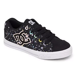 Buty dla dziewczynek - DC Shoes Dziewczęce sneakersy Chelsea, Black Splatter, 28.5 EU - grafika 1