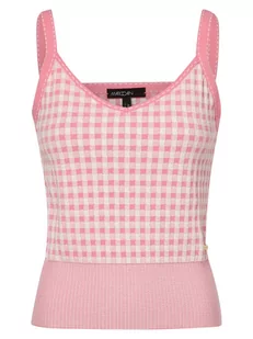 Marc Cain Collections - Top damski, różowy|biały|wielokolorowy - Torebki damskie - miniaturka - grafika 1