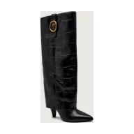 Kozaki damskie - Kurt Geiger Skórzane kozaki FOLD OVER - miniaturka - grafika 1