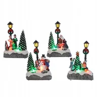 Ozdoby bożonarodzeniowe - Figurka Świąteczna Led Na Półkę 15 Cm - miniaturka - grafika 1