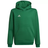 Bluzy sportowe męskie - Adidas, Bluza ENTRADA 22 Hoody Y HI2143, 140 cm, zielony - miniaturka - grafika 1