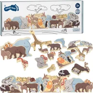 Puzzle - Drewniane Puzzle Zwierzątka Układanka Zoo dla najmłodszych Small Foot - miniaturka - grafika 1