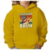 Bluzy dla dziewczynek - BLUZA DZIECIĘCA 67 SIX SEVEN VIRAL CAPYBARA 122-128 CHŁOPIĘCA DZIEWCZĘCA - miniaturka - grafika 1