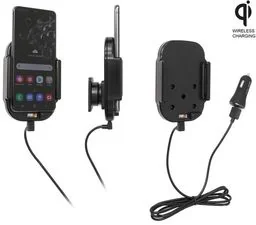 Uchwyt indukcyjny dedykowany do Samsung Galaxy S20 z wbudowanym kablem USB oraz ładowarką samochodową - Uchwyty samochodowe do telefonów - miniaturka - grafika 1