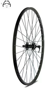 Koło przód 26" DISC piasta XMX-A291QF hamulec tarczowy łożyska maszynowe obręcz Rodi Excalibur czarne - Koła rowerowe - miniaturka - grafika 1