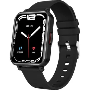 Maxcom FW56 Carbon Pro Czarny - Smartwatch - miniaturka - grafika 1