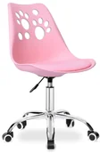Krzesła obrotowe dla dzieci - Różowy Dziecięcy Fotel Obrotowy G1-H35 - miniaturka - grafika 1
