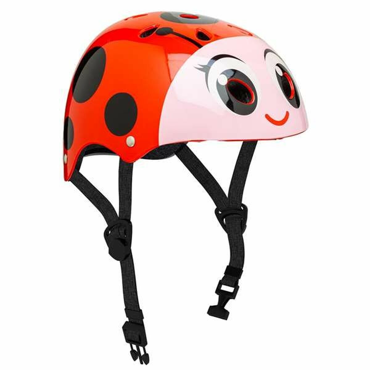 Dziecięcy kask rowerowy Moltó czerwona biedronka 26 x 21 x 16,5 cm
