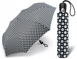 Parasol Automatyczny, Składany, Z Pokrowcem Pierre Cardin Biały, Czarny - Parasole - miniaturka - grafika 1