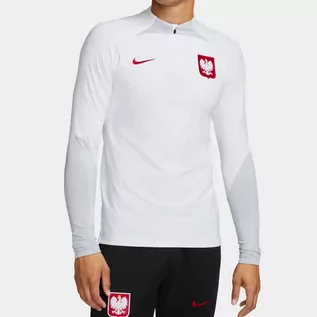 Bluzy sportowe męskie - Nike Polska Drill Top Jr, Bluza, DM9584 100, biały, XS - grafika 1