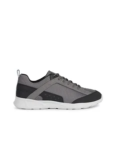 Geox Sneakersy "Sanzio" w kolorze czarno-szarym - Trampki męskie - miniaturka - grafika 1