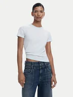 Koszulki i topy damskie - Desigual T-Shirt 25SWTK15 Błękitny Regular Fit - miniaturka - grafika 1