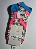 Skarpetki męskie - Kolorowe skarpety Happy Socks stopki unisex rozmiar 36-40 (2481) - miniaturka - grafika 1