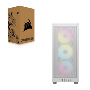 Obudowa Corsair iCUE 2000D RGB AIRFLOW White - Obudowy komputerowe - miniaturka - grafika 3
