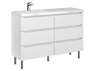 Szafka Stojąca Z Umywalką ETH 120 cm S Lewa - Biały Mat - Szafki łazienkowe - miniaturka - grafika 1