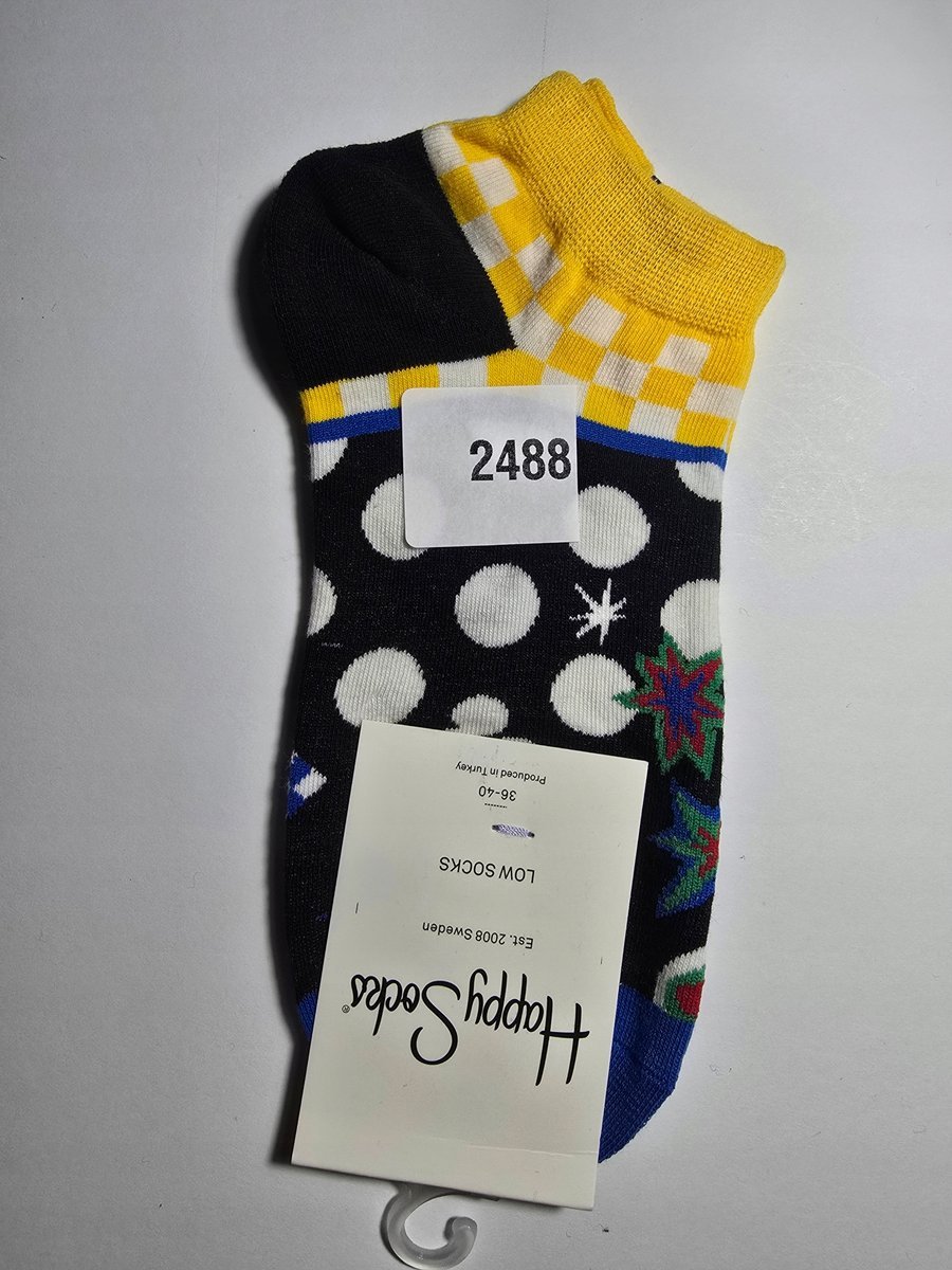 Kolorowe skarpety Happy Socks stopki unisex rozmiar 36-40 (2488)