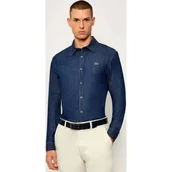 Koszule męskie - Lacoste Jeansowa koszula | Regular Fit - miniaturka - grafika 1