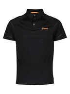 Koszulki sportowe męskie - Asics Funkcyjna koszulka polo w kolorze czarnym - miniaturka - grafika 1