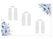 Wesele i ślub - Plany stołów weselnych - 90x60 cm - 1 szt. - miniaturka - grafika 1