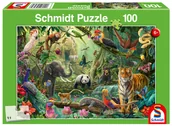 Puzzle - Puzzle, Kolorowa dżungla, 100 el. - miniaturka - grafika 1