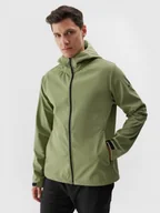 Kurtki męskie - Męska kurtka softshell membrana 5000 4F 4FWAW24TSOFM283 - zielona - miniaturka - grafika 1