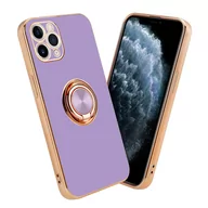 Etui i futerały do telefonów - Pokrowiec Do Apple iPhone 11 PRO Etui w Glossy Jasny Fiolet - Złoto magnetycznym Obudowa Case Cover Ochronny Cadorabo - miniaturka - grafika 1
