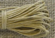 Półfabrykaty do biżuterii - [71730] Sznurek woskowany kolor lnu 1mm 7m - miniaturka - grafika 1